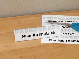 Construction of a diy desk nameplate Construction of a diy desk nameplate