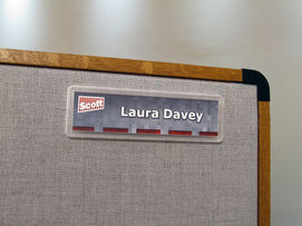 surface mounted cubicle sign