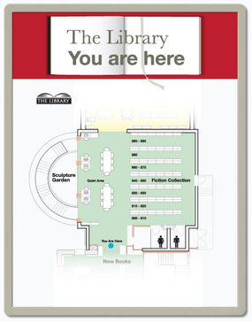 diy wall sign floor plan directional