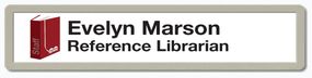Two-line printable desk nameplate Two-line printable desk nameplate
